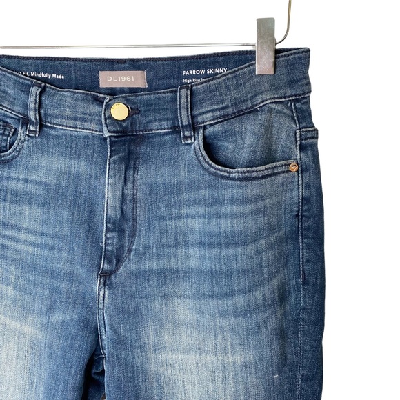 Anthropologie DL1961 Farrow Skinny High Rise Instasculpt Crop in Kasson Size 30 - Picture 8 of 9